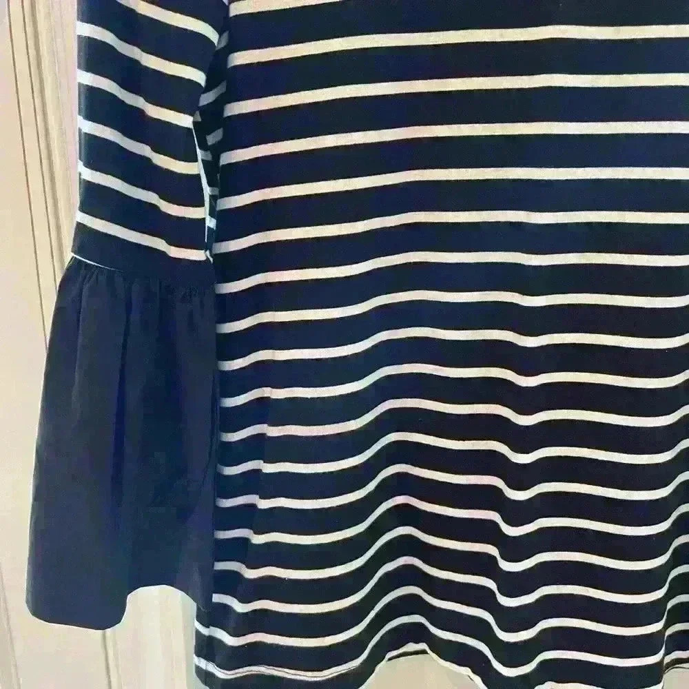 Anthropologie Black and White Striped Top, Small - Picture 4 of 4